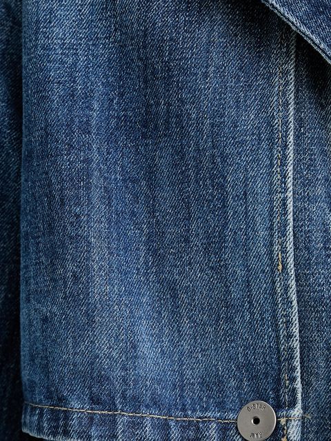 płaszcz damski kolor niebieski przejściowy D26217-D776