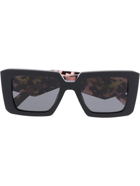 Prada Eyewear Symbole oversized square-frame sunglasses - Black - zdjęcie produktu nr 1