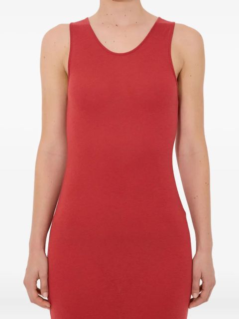 LouLou de Saison MYRON LDS shoulder-straps midi dress - Red