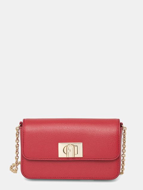 Furla torebka skórzana kolor czerwony WE00265.ARE000.RUB00 - zdjęcie produktu nr 1