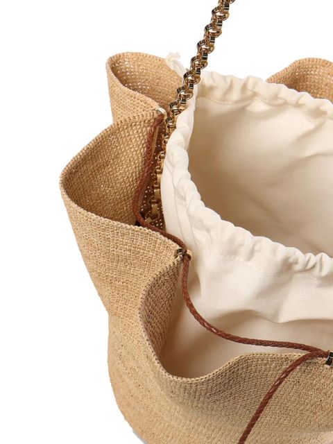 Ruslan Baginskiy The HatBag raffia drawstring shoulder bag - Neutrals