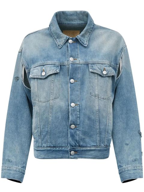 MM6 Maison Margiela single-stitch denim jacket - Blue - zdjęcie produktu nr 1