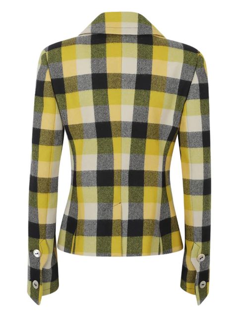 Vivienne Westwood Georgia check button blazer - Yellow - zdjęcie produktu nr 2