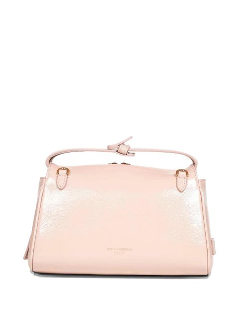Dolce & Gabbana Vittoria knotted leather zip tote bag - Pink - zdjęcie produktu nr 2