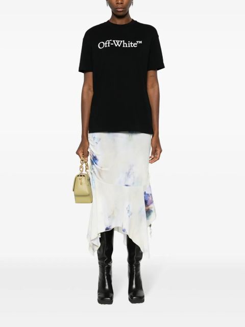 Off-White Bookish logo-print cotton T-shirt - Black