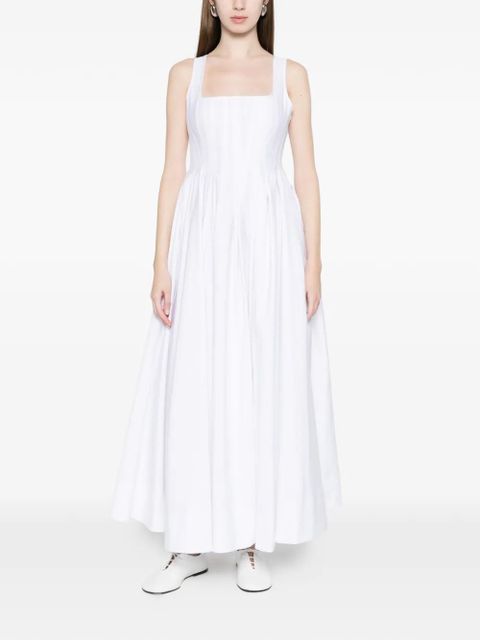 Sportmax Giro square-neck A-line maxi dress - White - zdjęcie produktu nr 2