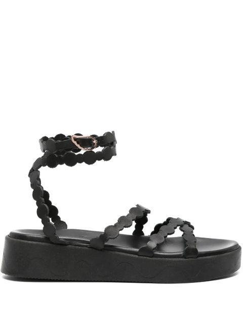 Ancient Greek Sandals Aspis flatform leather sandals - Black - zdjęcie produktu nr 1