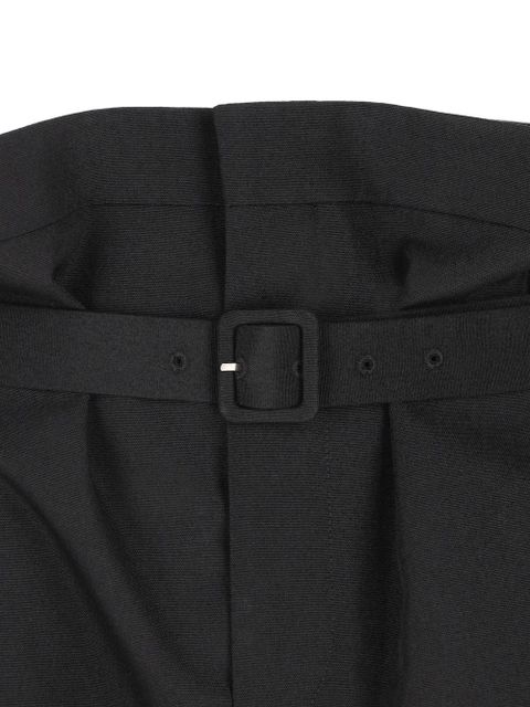 Saint Laurent paperbag belted shorts - Black