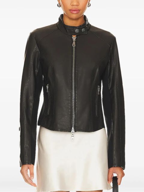 Free People zip-fastening biker jacket - Black - zdjęcie produktu nr 1