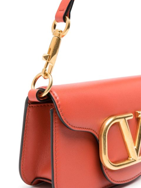Valentino Garavani Locò VLogo-plaque crossbody bag - Orange