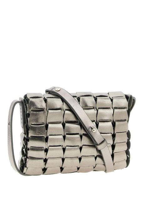 DRAGON DIFFUSION Link leather cross body bag - Silver - zdjęcie produktu nr 1
