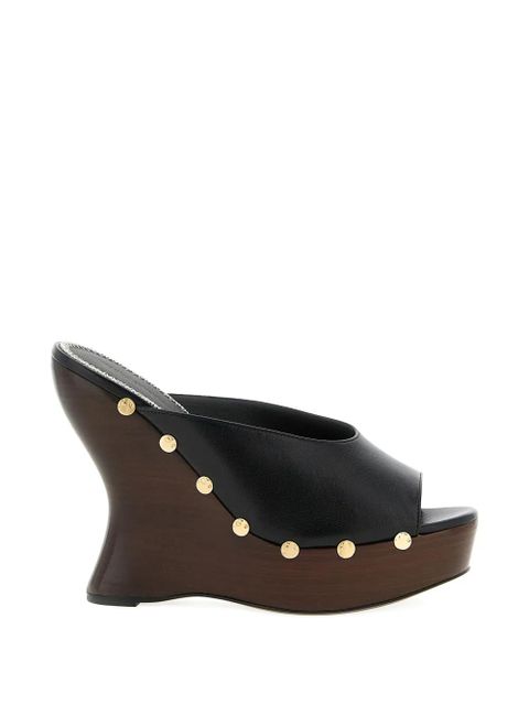 Magda Butrym open-toe studded leather mules - Black - zdjęcie produktu nr 1