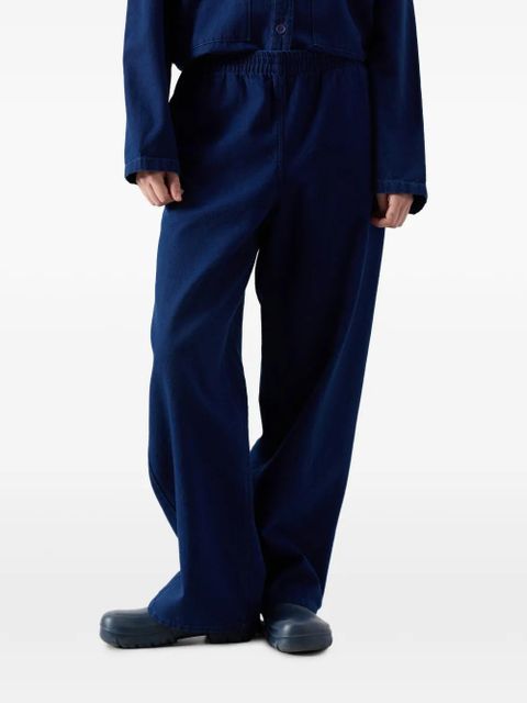 American Vintage Comow elasticated-waistband trousers - Blue