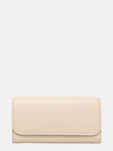 Tommy Hilfiger portfel damski kolor beżowy AW0AW17734 - zdjęcie produktu nr 1