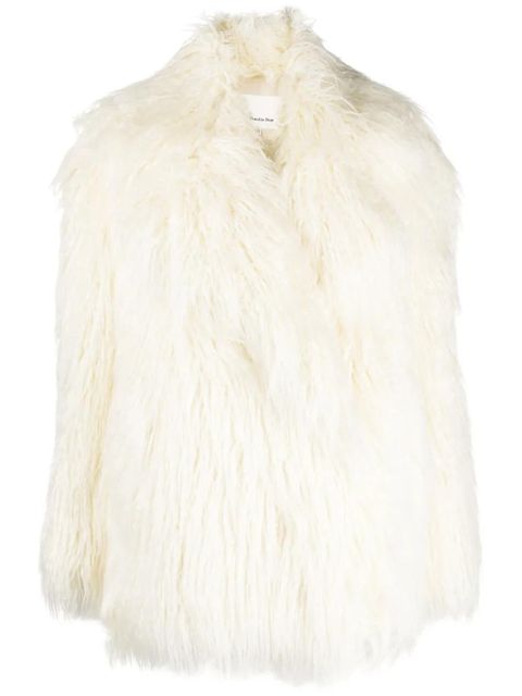 The Frankie Shop Liza faux-fur coat - White - zdjęcie produktu nr 1