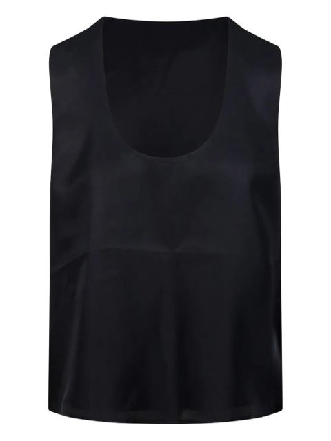 Róhe satin sleeveless top - 001 BLACK - zdjęcie produktu nr 1