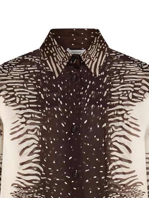 Ferragamo button shirt - Brown - zdjęcie produktu nr 2