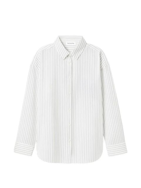The Frankie Shop Oana pinstripe-pattern shirt - White - zdjęcie produktu nr 1