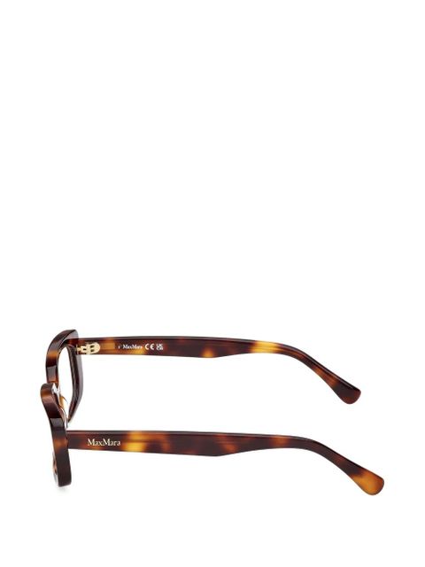 Max Mara Eyewear rectangle-frame glasses - Brown