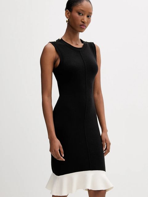 Silvian Heach sukienka ESPINOSA kolor czarny mini dopasowana GPA25136VE - zdjęcie produktu nr 1