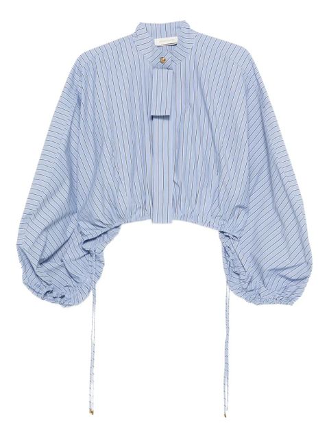ZIMMERMANN mandarin-collar shirt - Blue - zdjęcie produktu nr 1