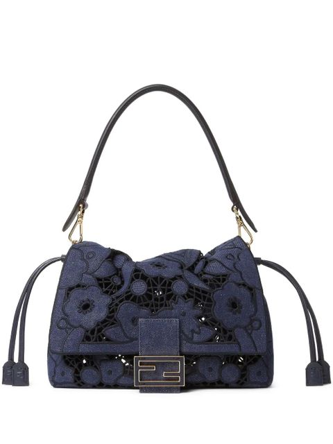 FENDI medium Mamma Baguette shoulder bag - Blue - zdjęcie produktu nr 1