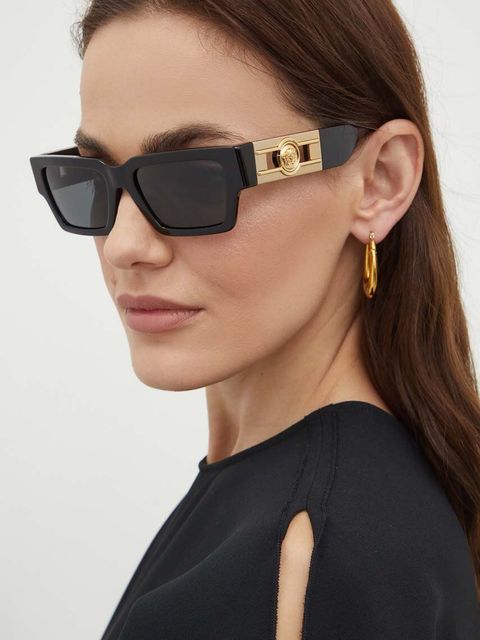 Versace okulary przeciwsłoneczne kolor czarny - zdjęcie produktu nr 1
