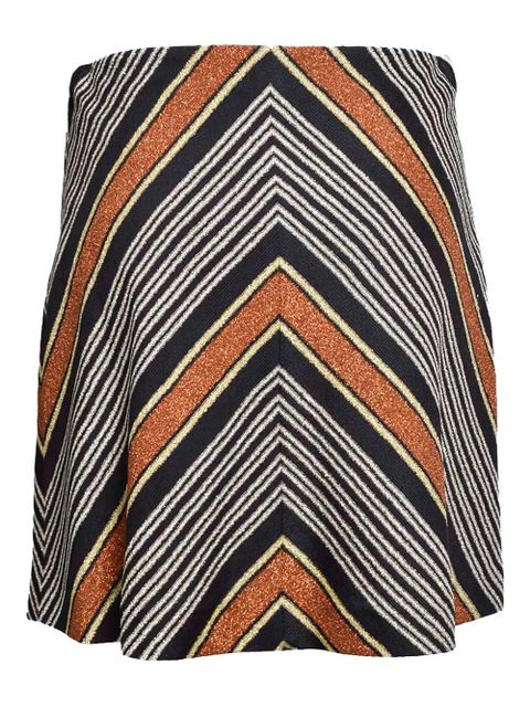 Missoni lamé mini skirt - Brown