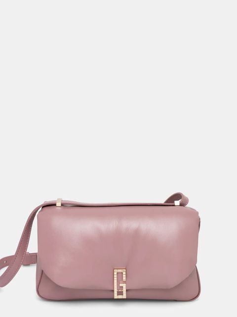 Guess torebka skórzana ALIZEE kolor różowy HWAZAA L5115