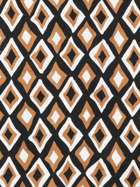 Lanvin diamond-print scarf - Black - zdjęcie produktu nr 2