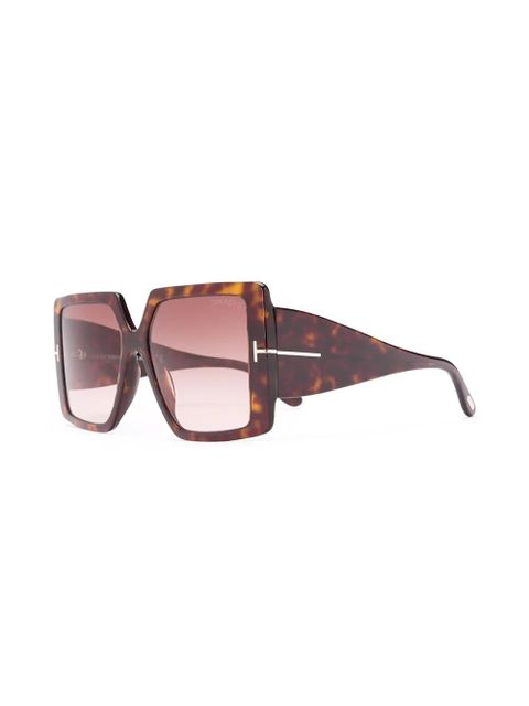 TOM FORD Eyewear Quinn square-frame sunglasses - Brown - zdjęcie produktu nr 2