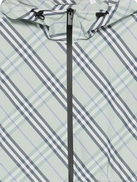 Burberry checked hooded jacket - Green