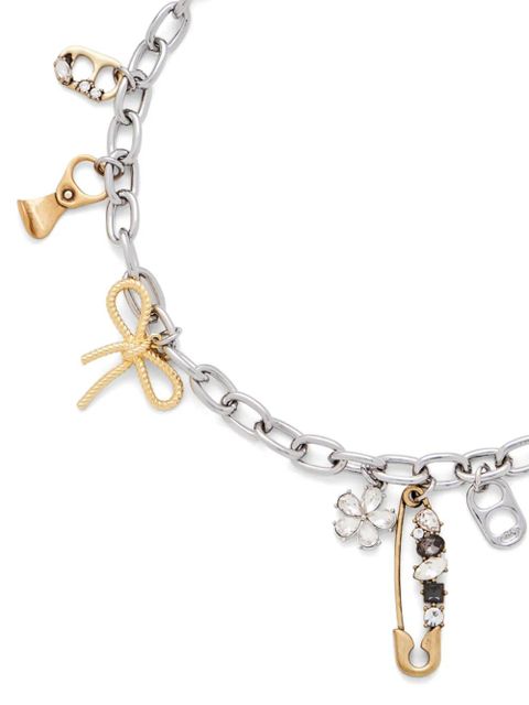 Marc Jacobs Grunge Glam Charm necklace - Silver
