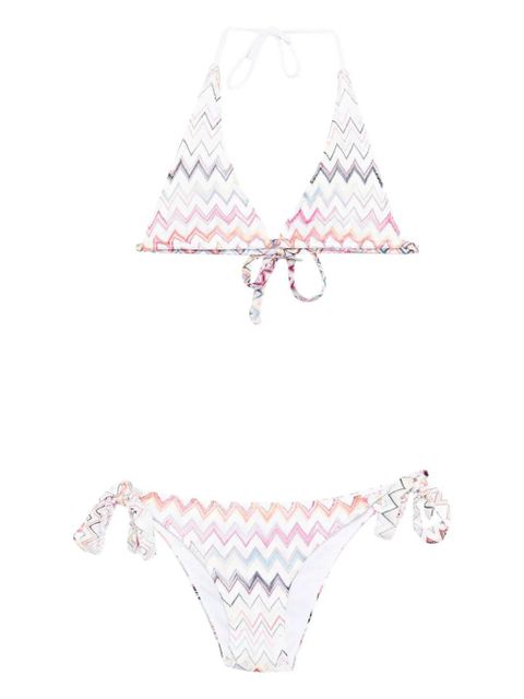 Missoni zigzag-motif bikini set - White - zdjęcie produktu nr 1