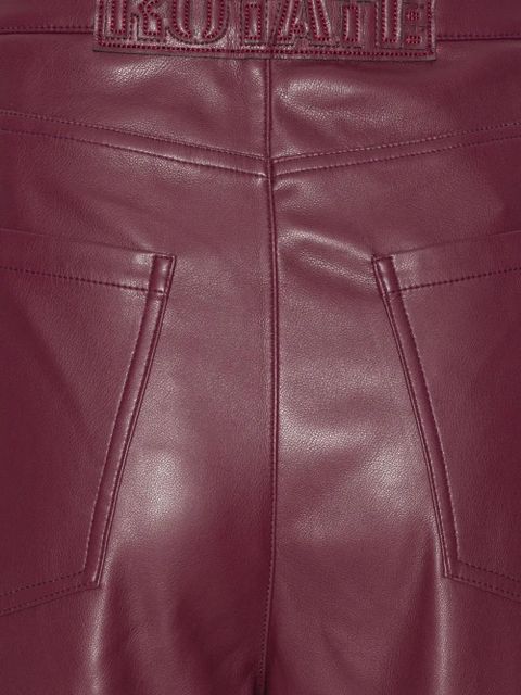 ROTATE BIRGER CHRISTENSEN panelled button-fastening pants - Red