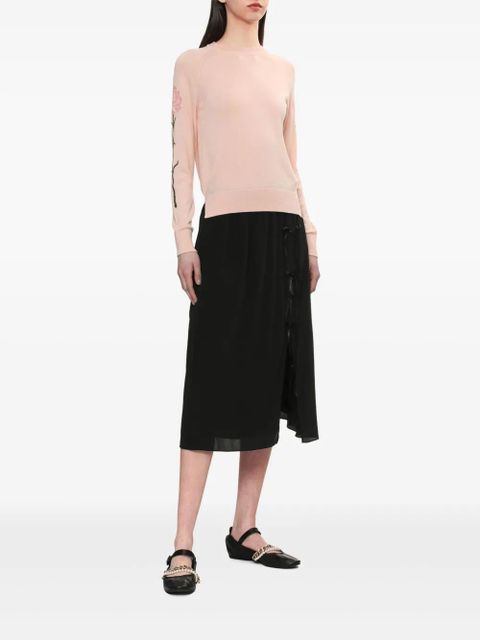 Simone Rocha floral-motif sweater - Pink