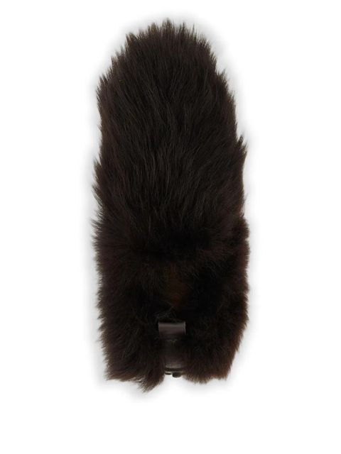 Tod's Gommino sheep fur loafers - Brown