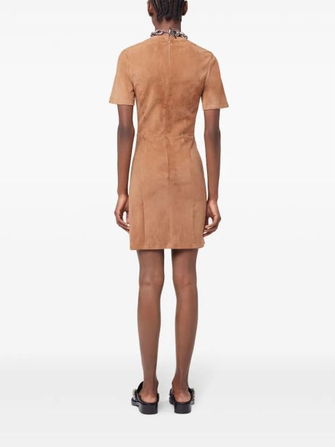 Rabanne gathered mini dress - Brown