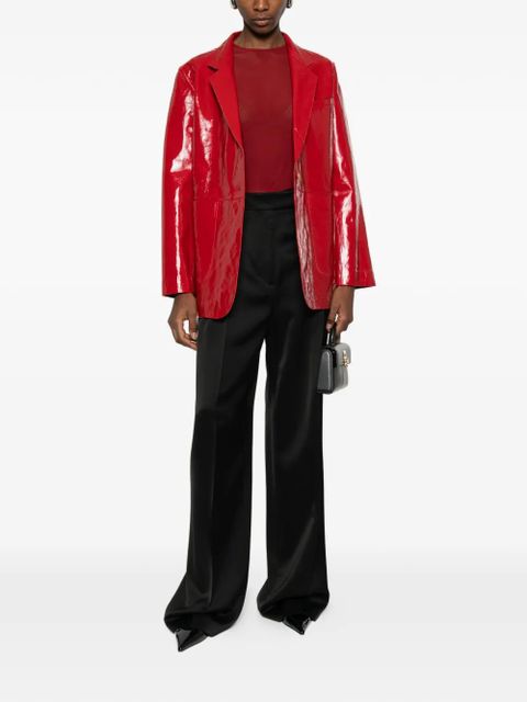 Alysi notched-lapel side-pocket coat - Red - zdjęcie produktu nr 2