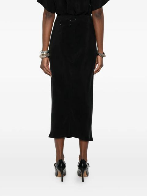 Maison Margiela slip midi skirt - Black