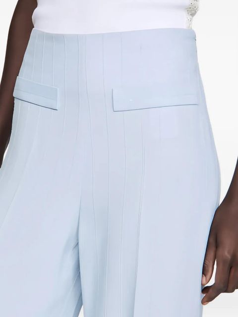 SANDRO sequin-striped trousers - Blue