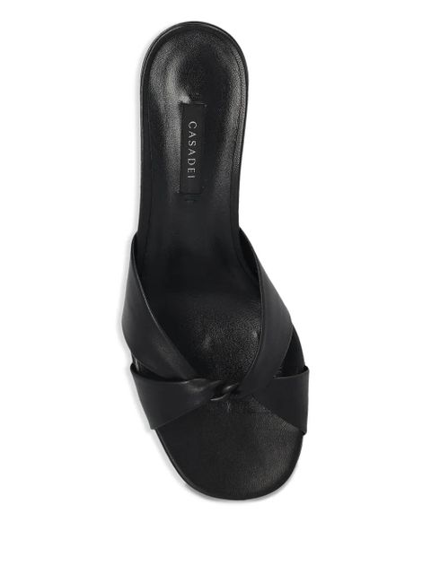 Casadei 70mm leather sandals - Black