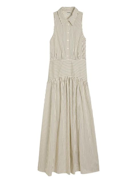 STAUD Romy striped dress - Neutrals - zdjęcie produktu nr 1