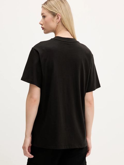 HUGO t-shirt bawełniany damski kolor czarny 50550901 - zdjęcie produktu nr 2