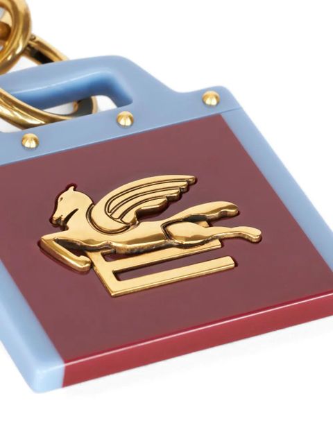 ETRO Love Trotter Pegaso-motif keyring - Red