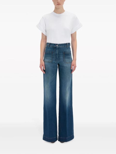 Victoria Beckham Alina flared jeans - Blue
