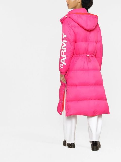 Yves Salomon hooded padded coat - Pink