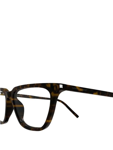Saint Laurent Eyewear square-frame glasses - Brown