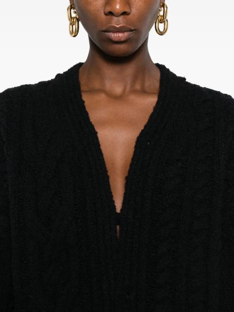 Nanushka cable-knit cardigan - Black