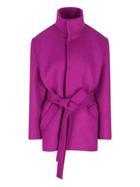 Saint Laurent wool belted coat - Pink - zdjęcie produktu nr 1